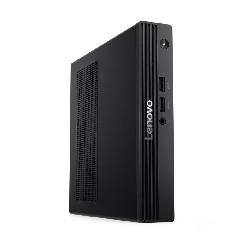 Mini-PC Lenovo V100q 13GG Tiny Intel N100, 8 GB DDR5 RAM, 256 GB SSD, Wi‑Fi 6, deutsche Tastatur, schwarz