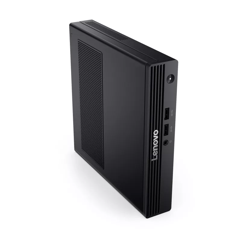 Mini-PC Lenovo V100q 13GG Tiny Intel N100, 8 GB DDR5 RAM, 256 GB SSD, Wi‑Fi 6, deutsche Tastatur, schwarz