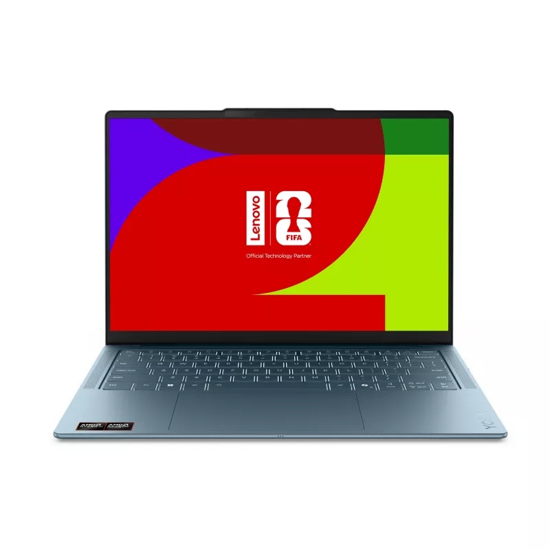 Lenovo Yoga schlank 7 14AGP11 Copilot+ PC AMD Ryzen™ AI 7 445 Laptop 35,6 cm (14 Zoll) 2.8K 16 GB 1 TB SSD Wi-Fi 7 (802.11be) Windows 11 Home Deutsch Teal