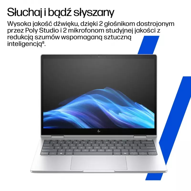 Laptop HP EliteBook 8 Flip G1i 13 Ultra — 13,3 inch WUXGA Touch IPS 400 nits, Ryzen 7 255U, 32GB LPDDR5x-7500, 1TB SSD, Intel Arc Kamera, 62Wh, Windows 11 Pro
