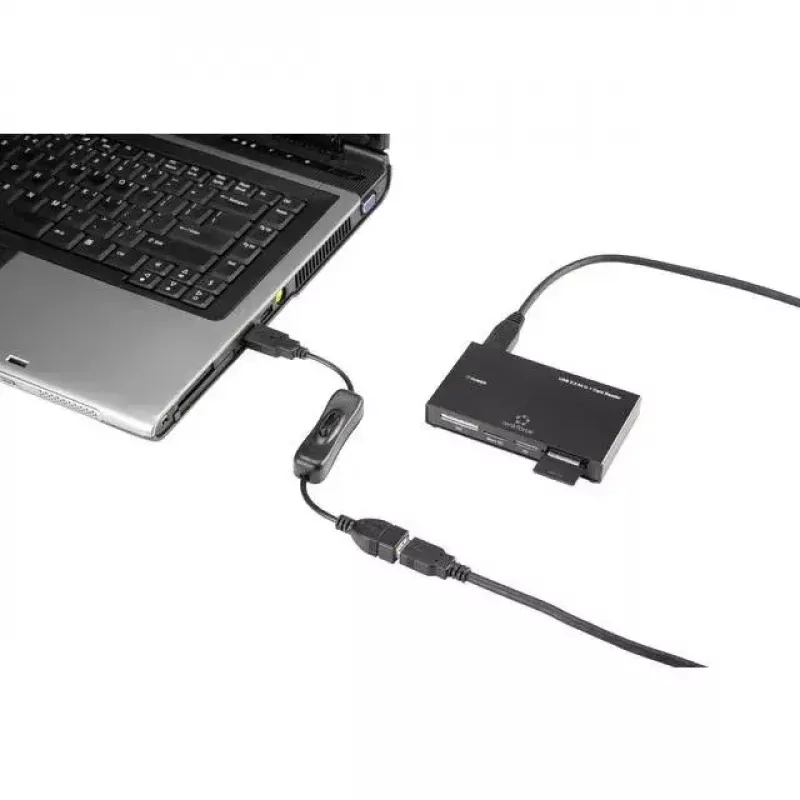 USB-Kabel Renkforce RF-3322982 0,25 m USB A Schwarz