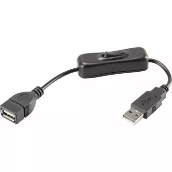 USB-Kabel Renkforce RF-3322982 0,25 m USB A Schwarz