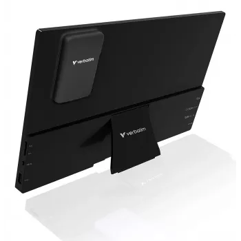 Tragbarer Monitor VERBATIM 13,3 Zoll WUXGA (1920x1200) IPS Touchscreen, Batterie, USB-A/USB-C, 3,5 mm, Aluminium, 0,925 kg