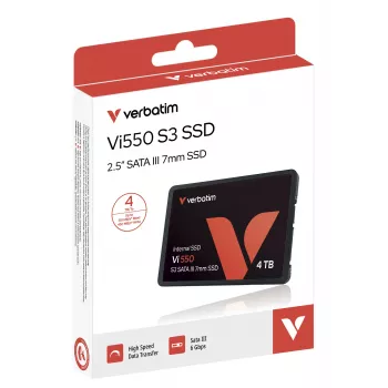 Verbatim Vi550 S3 SSD 4TB, 4 TB, 2,5 Zoll, 510 MB/s, 6 Gbit/s