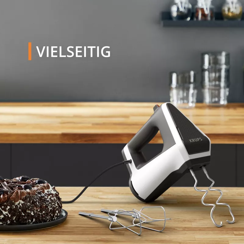 Krups 3MIX 6000 Handmixer 600 W Grau, Weiß