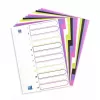 Divider Elba Oxford 400005445 — A4 Polypropylen (PP), sortierte Farben, 6 Stück, 227×300 mm