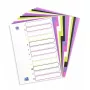 Divider Elba Oxford 400005445 — A4 Polypropylen (PP), sortierte Farben, 6 Stück, 227×300 mm