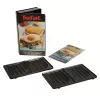 Ersatzplattenset Tefal XA800112 für Snack Collection/SnackTime – schwarz, 242×155×44 mm, 2er-Pack