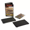 Ersatzplatte Tefal XA800512 für Snack Collection / SnackTime, schwarz, 242×155×44 mm, 2er-Pack