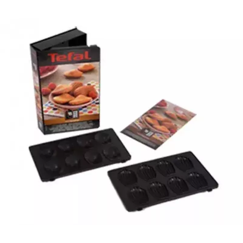 Ersatzplatte Tefal XA801512 Schwarz für Snack Collection, 242×155×44 mm, 2 Stück