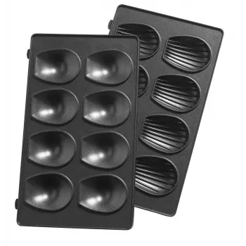 Ersatzplatte Tefal XA801512 Schwarz für Snack Collection, 242×155×44 mm, 2 Stück