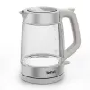 Tefal Glaskocher KI605B30 elektrischer Wasserkocher 1,7 L 2200 W Grau, Silber, Transparent