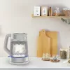 Tefal Glaskocher KI605B30 elektrischer Wasserkocher 1,7 L 2200 W Grau, Silber, Transparent