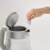 Tefal Glaskocher KI605B30 elektrischer Wasserkocher 1,7 L 2200 W Grau, Silber, Transparent