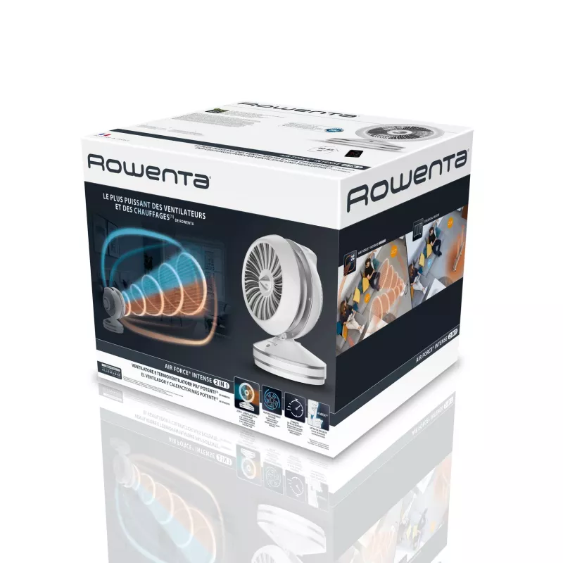 Rowenta HQ7152 Innenbereich Weiß, Silber Ventilator elektrischer Raumheizer