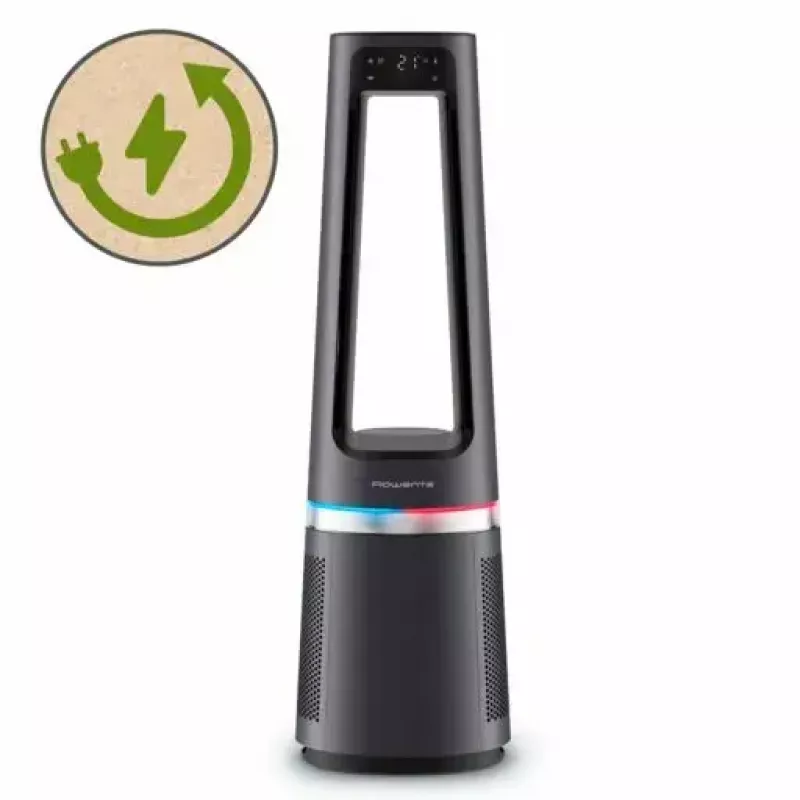 Luftreiniger Rowenta Eclipse 3-in-1 Connect QU5072 für bis zu 50 m², 130 m³/h, 62 dB, Silber