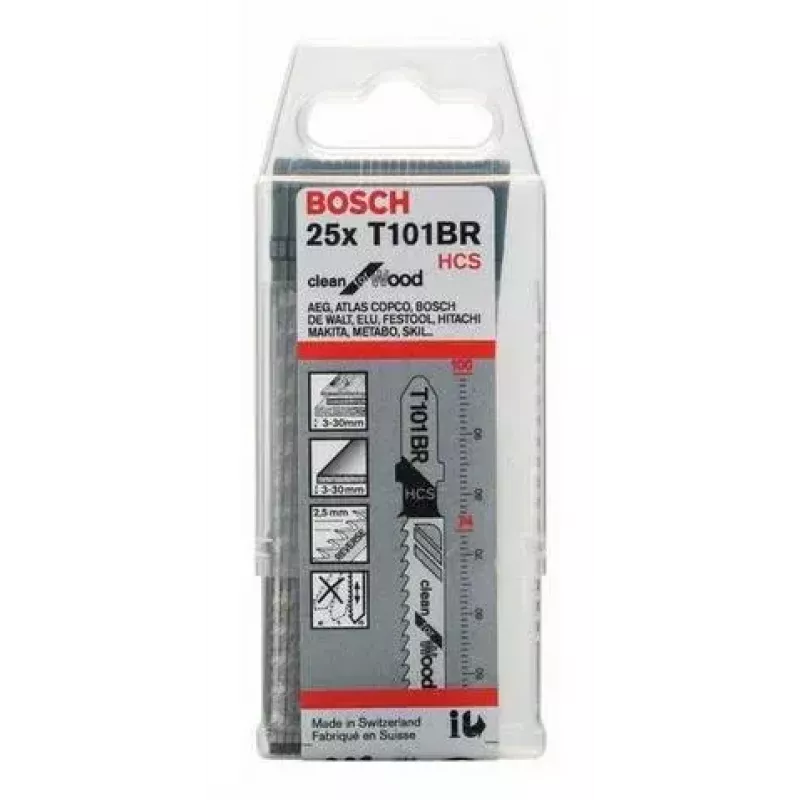 Stichsägeblatt Bosch 2 608 633 623 Kohlenstoffstahl 25 Stück