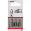 Schraubendreher-Bitsatz Bosch 3 Stück — Sicherheits-Innensechskant 2,5 mm, Länge 25 mm, 1/4-Zoll-Schaft