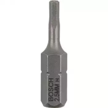 Schraubendreher-Bitsatz Bosch 3 Stück — Sicherheits-Innensechskant 2,5 mm, Länge 25 mm, 1/4-Zoll-Schaft