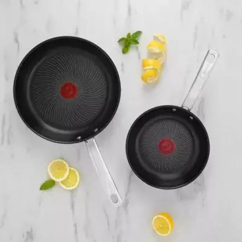 Bratpfannen-Set Tefal Intuition B817S255 — Edelstahlpfannen 20 cm und 26 cm
