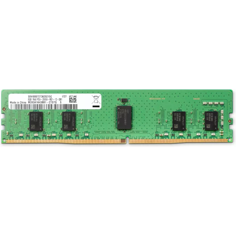 HP 8GB DDR4-2666 DIMM, 8 GB, 1 x 8 GB, DDR4, 2666 MHz, 288-Pin DIMM