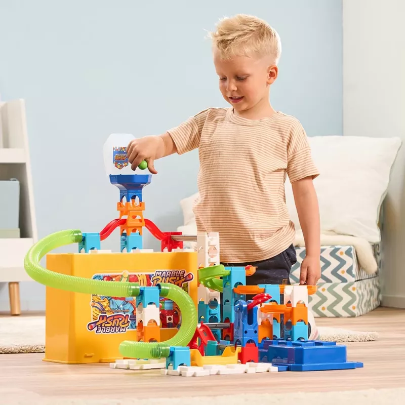 Toy construction set VTech Marble Rush M400 — 80 pieces, interactive marble run