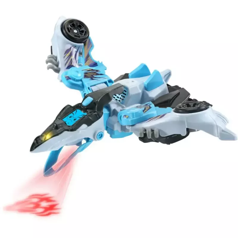 Transformierbares Spielzeug VTech Switch & Go Dinos Fire Pterotactyl — VTech Modell 80-572804, elektronischer transformierbarer Dinosaurier/Fahrzeug