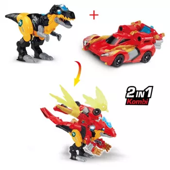 Spielfigur VTech Switch & Go Combo Mega Dragon — verwandelbares Fahrzeug-Drachen-Spielset