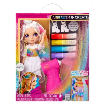 Rainbow High Air Brush & Create Modepuppen – Lila Augen, Modepuppe, Weiblich, 4 Jahre, Junge/Mädchen, Mehrfarbig