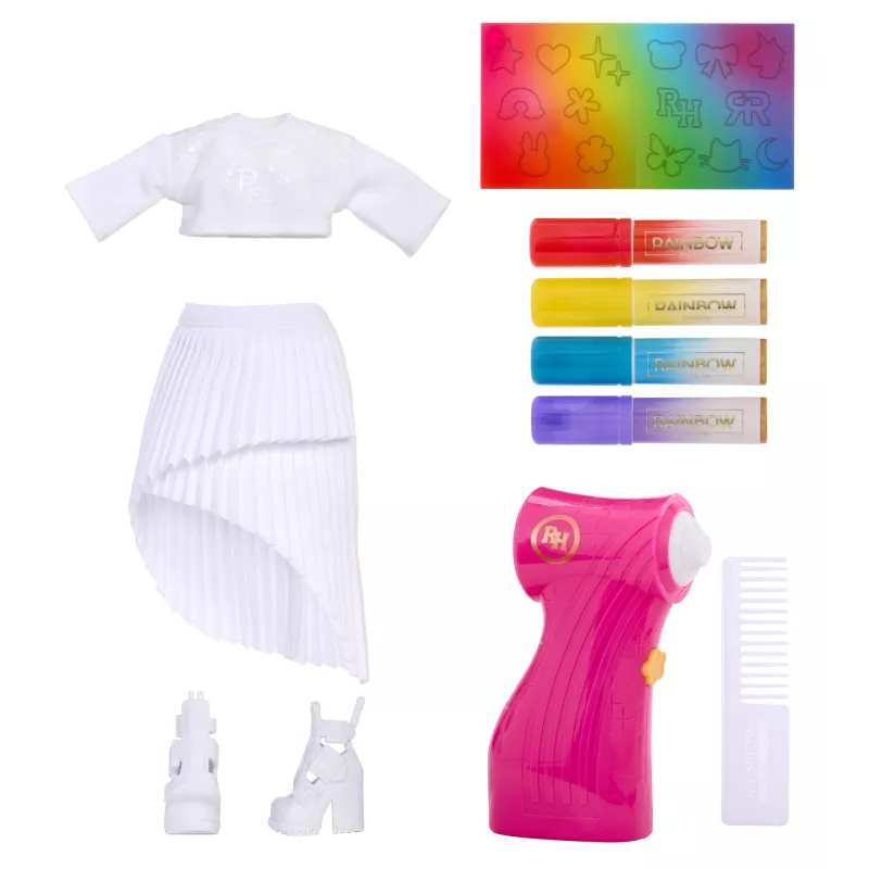 Rainbow High Air Brush & Create Modepuppen – Lila Augen, Modepuppe, Weiblich, 4 Jahre, Junge/Mädchen, Mehrfarbig