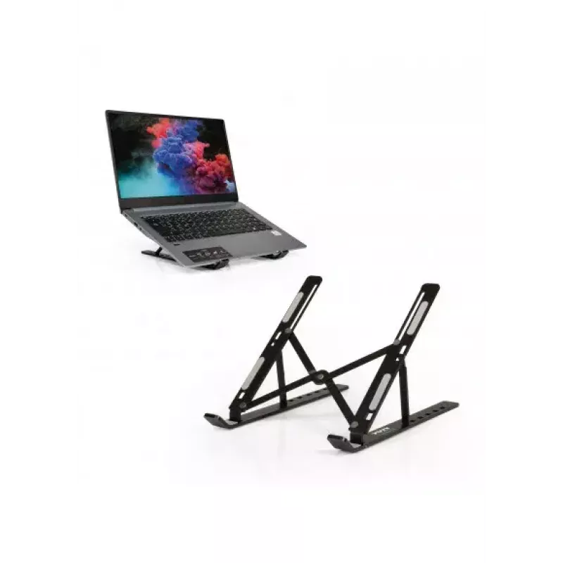 Laptopständer Port Designs 901107 Schwarz Aluminium 39,6 cm