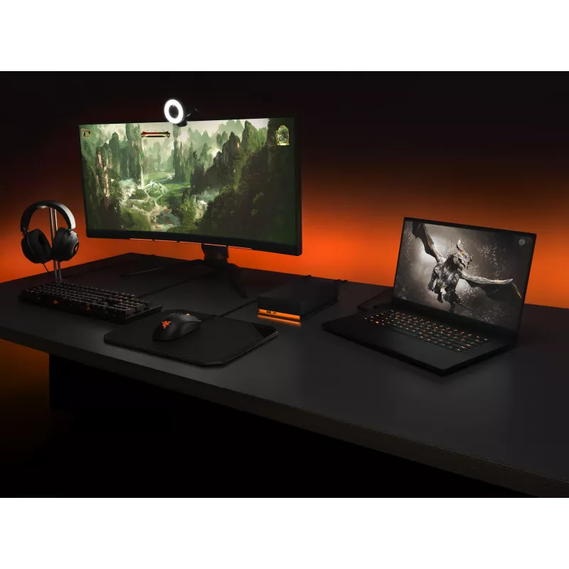 Seagate FireCuda Gaming Hub externe Festplatte 8 TB Micro-USB B / USB Type-A / USB Type-C 3.2 Gen 1 (3.1 Gen 1) Schwarz