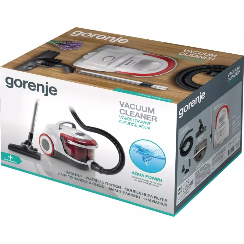 Gorenje VCEB01GAWWF 3 L Bodenstaubsauger Trocken Beutellos