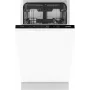Gorenje Diskmaskin GV561D10 BK070, Unterbaufähig, Slimline (45 cm), Weiß, Standard (80 - 85 cm), Schwarz, Tasten