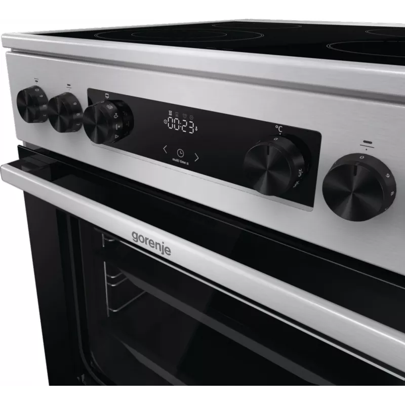 Gorenje GECS6C70XC Herd Freistehender Herd Elektrokochfeld Edelstahl