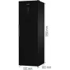 Gorenje G600 Frysskåp FN619EABK6 H247B, 280 L, 12,6 kg/24h, SN-N, No Frost-System, E, Schwarz
