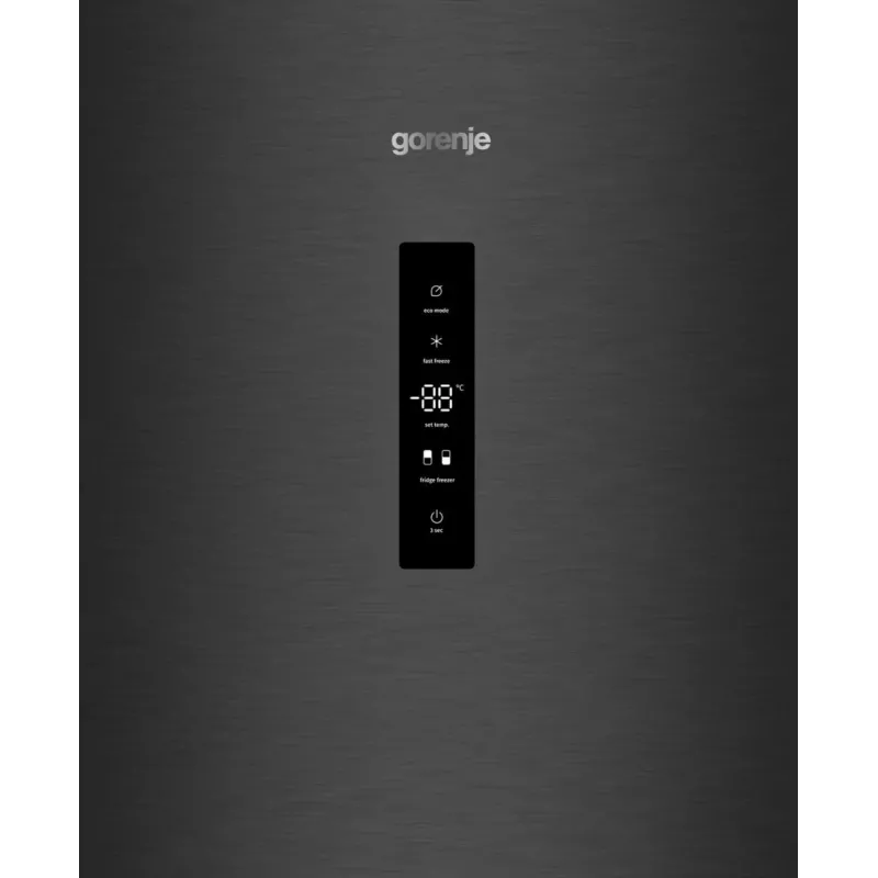 Gorenje Kühl-Gefrierkombination NRK619CABXL4, 304 L, 6 kg/24h, Klasse C, Frischzonefach, Schwarz