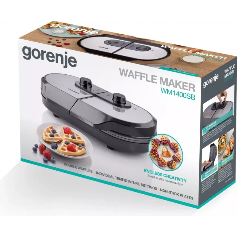 Gorenje WM1400SB 9 Waffeln 1400 W Schwarz