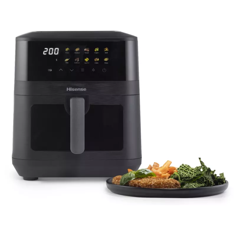 Hisense HAF2100DCD Einzel 7,7 L 2100 W Heißluftfritteuse Schwarz