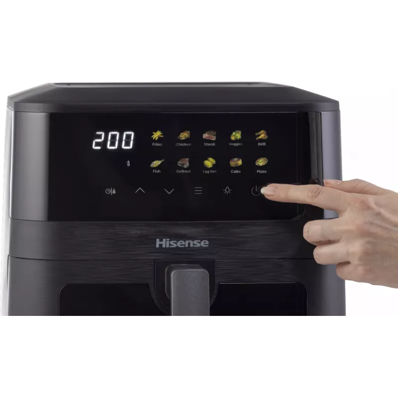 Hisense HAF2100DCD Einzel 7,7 L 2100 W Heißluftfritteuse Schwarz