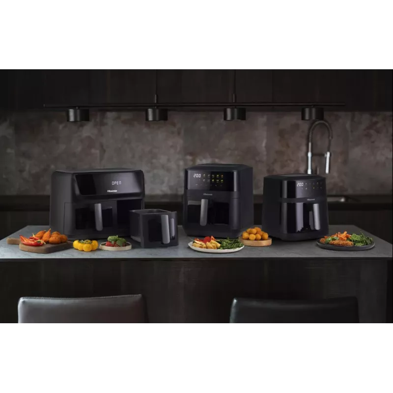Hisense HAF2100DCD Einzel 7,7 L 2100 W Heißluftfritteuse Schwarz