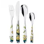 WMF 1286076040 Besteckset 4 Stk. Mehrfarbig, Edelstahl
