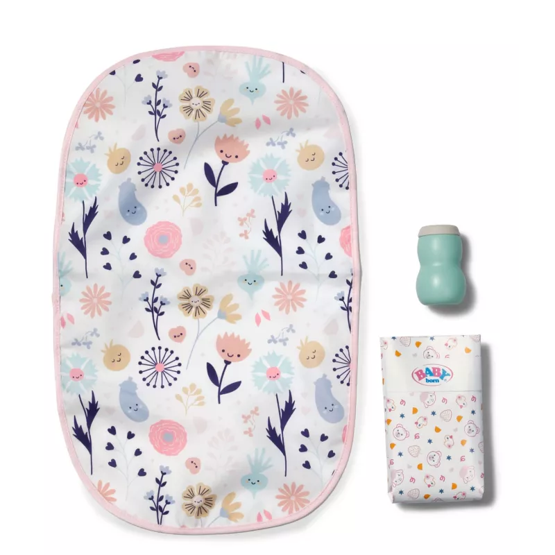 BABY born Wickeltasche Blume Puppen-Wickeltasche