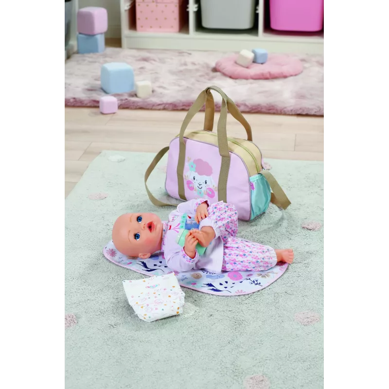 BABY born Wickeltasche Blume Puppen-Wickeltasche