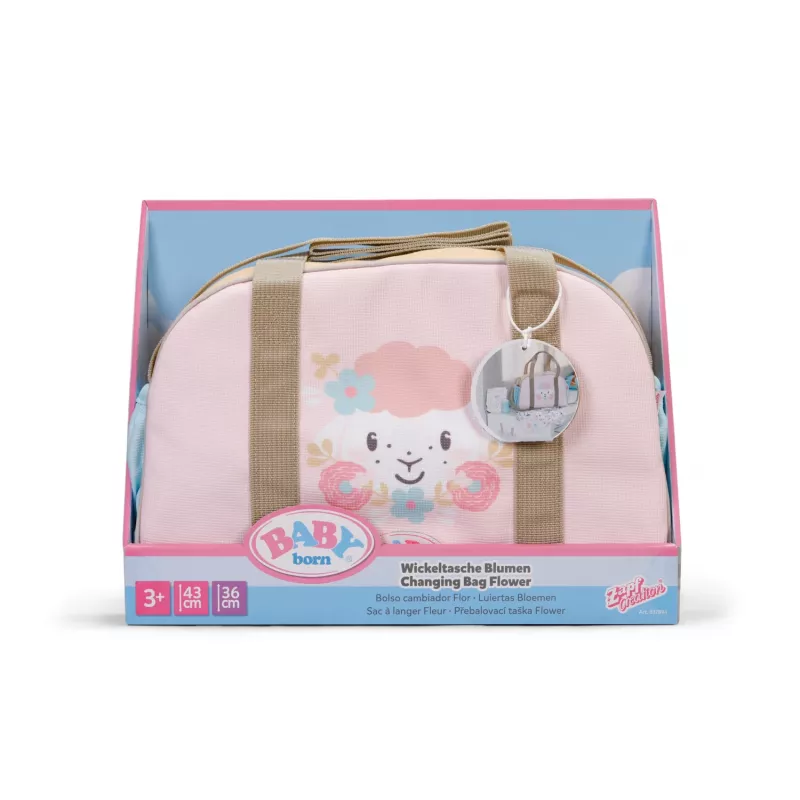 BABY born Wickeltasche Blume Puppen-Wickeltasche