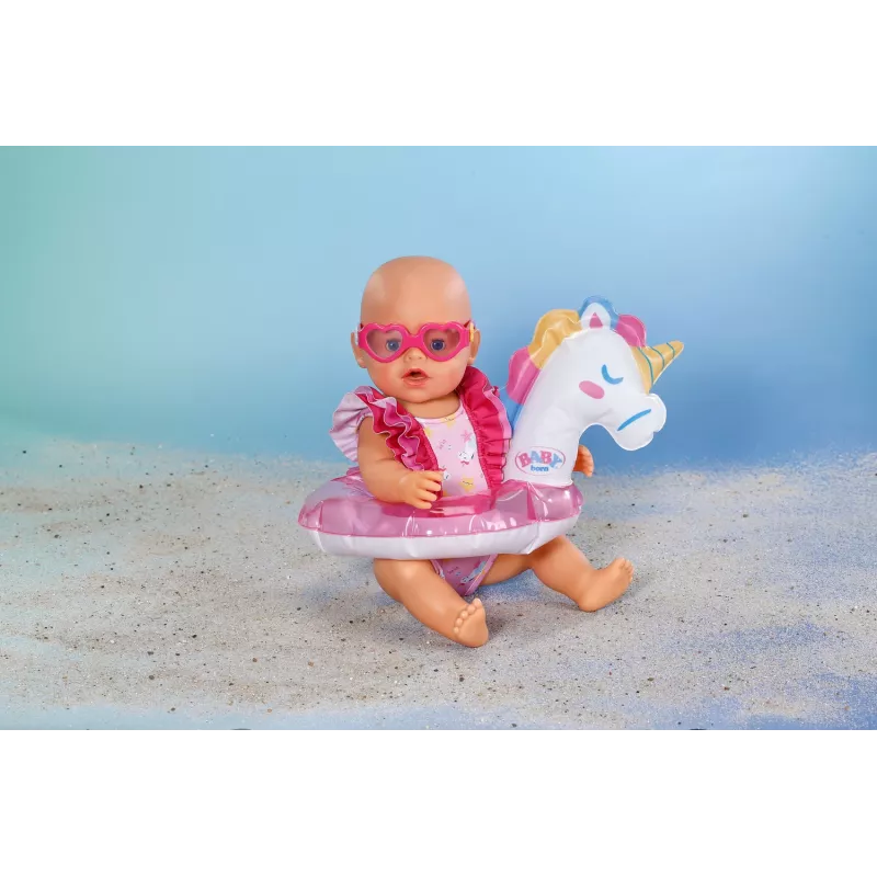 BABY born Bade-Set Einhorn 43 cm, Puppen-Badebekleidung, 3 Jahre