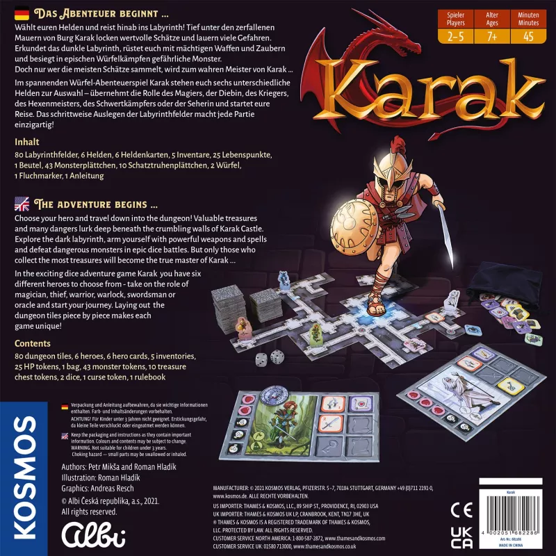 Kosmos Karak Brettspiel Rollenspiel