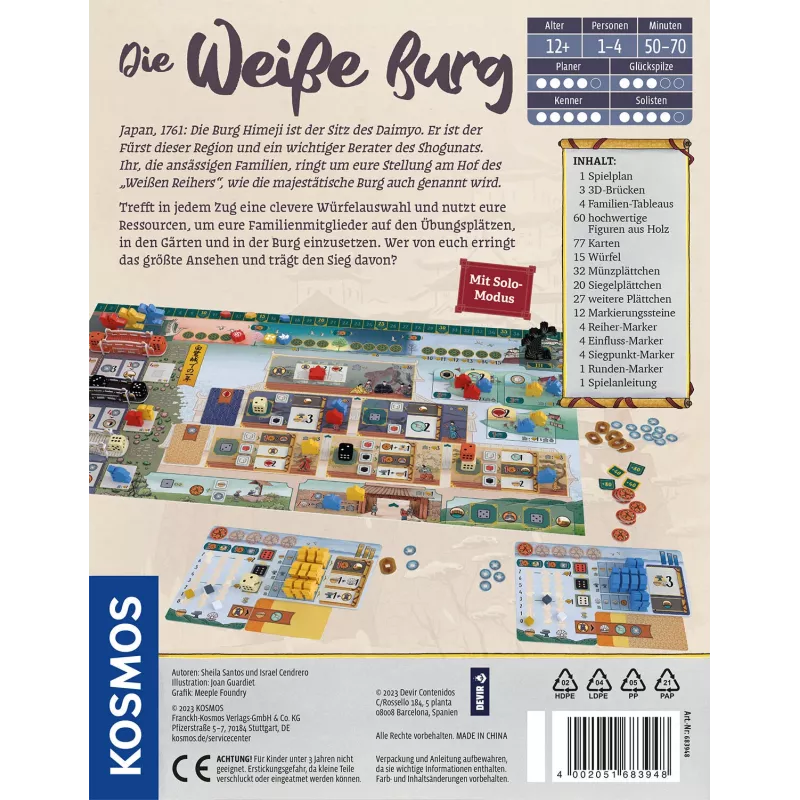 Kosmos Die weisse Burg Brettspiel Strategie