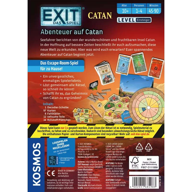 Kosmos EXIT - Das Spiel Kartenspiel Strategie