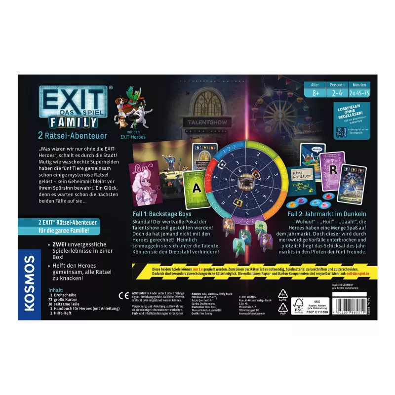 Kosmos 68537 Brett-/Kartenspiel Brettspiel Puzzle